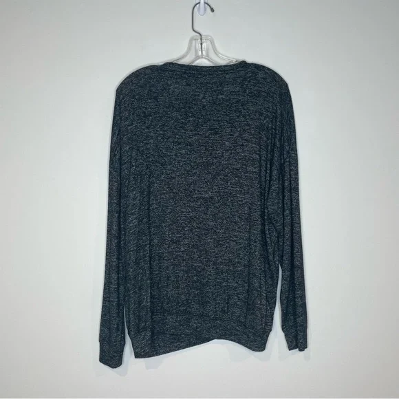 Athleta Mindful Pullover Long Sleeve Sweatshirt Charcoal Grey Heather Medium M - Picture 8 of 10